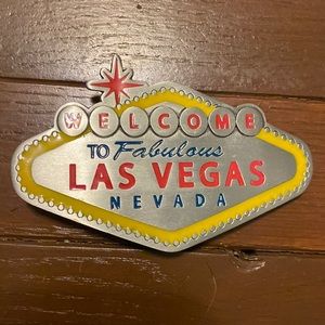 Las Vegas belt buckle